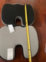 Dr Trust USA Pro Seat Cushion370 Coccyx Pillow Sciatica Back Lumbar Support Grey