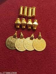 Private Lable 1gram gold plated copper Mangalaya set