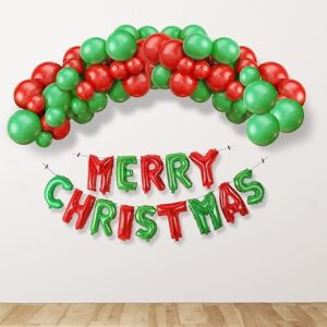 Party Propz Christmas decoration kit red and green baloons