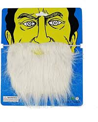 PARTY PROPZWhite Fake White Beard pack of 1