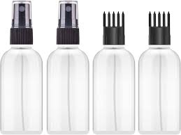 Private Lable hair oil applicator and mist spray bottles pack of 5