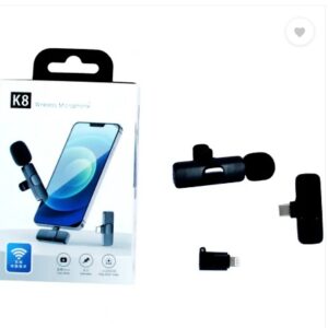 Confiavel K8 Wireless Plug and Play Type C Caller Mic Supported AndroidIOS Microphone