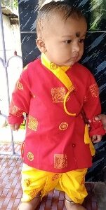 Private Label Boys Clothing Sets Yellow And Maroon 16 Size