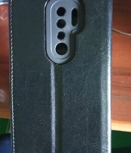 Sliven Shock Proof Flip Cover Back Case Cover for Xiaomi Redmi 9 Prime Poco M2 Flexible Leather Finish Card Pockets Wallet Stand Black