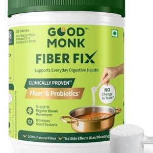 Good Monk Fiber Fix Constipation Bloating Gas Relief Everyday Prebiotic 154G