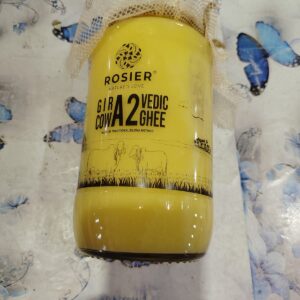 ROSIER A2 Gir Cow Ghee 1 litre Traditional Bilona Method A2 Gir Cow Ghee Grassfed Pure and Healthy Desi Cow Ghee Glass Bottle 1000 ML