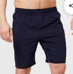 Private Label Mens Shorts with Quick Dry Tech Half Pant Size 30 navy Blue