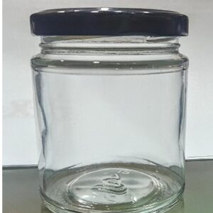Private Label Glass Jar with lid 200ml PACK OF 8
