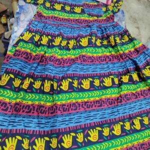 Now kids grils cotton frock malti colour 7 to 8 years