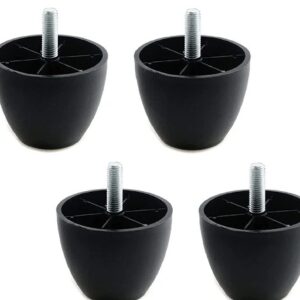 Private Label 3 Inch Legs 4 Pcs Plastic Sofa Legs Round Pack Of 4