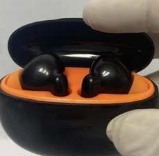 Private Label Black Orange Ear Buds