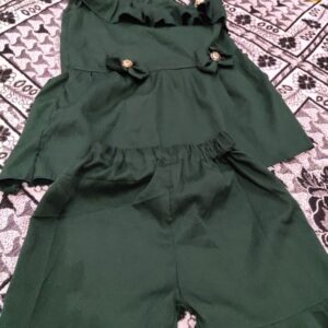 Private Label Flawsome Elegant Girls Frocks Dresses Green colour 20 Size