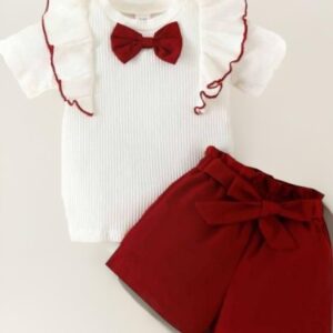 Private Label DRESSES Beautiful Cotton Blend Fabric Top and shorts for girls Multicolour 22 Size