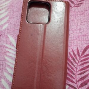 Private Label AllGuds Geleser Flip Cover for Redmi 12C Coffee Brown