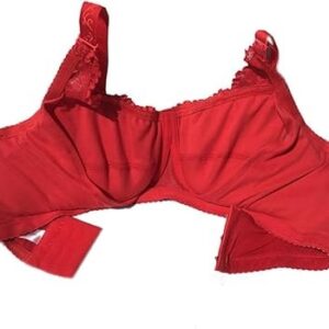 Private Label Lace Pocket Bra for Silicone Breast Shapes red Colour 36 size