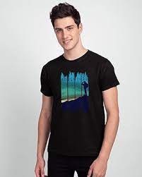 Bewakoof Mens Game Over Printed Cotton TShirt Black m size