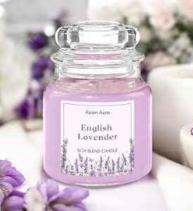 Asian Aura Home Fragrances English Lavender Candle 80gm