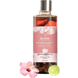 Nat Habit Summer Dasabuti Hibiscus Amla Hair Oil For Hair Growth 100 ml