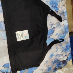 Private Label Womens and Girls Baby Slip Bra Inner Bra Magical Bra Sport Short Bra TShirt Bra black free size