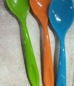 Private Label Plastic Spoon Set OF 12 MULTICOLOR