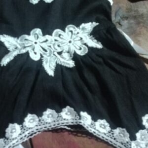 Private Label Stylish Black Baby Girl Cotton Frock 0 Size