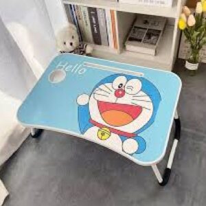 Private Label Doremon Cartoon Pattern Top Multipurpose Wooden Laptop Table