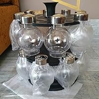 Private Label Buy 3D METRO SUPER STORE Plastic Revolving Spice Rack Set