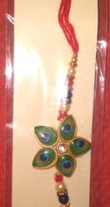 Private Label peacock palak desine rakhi