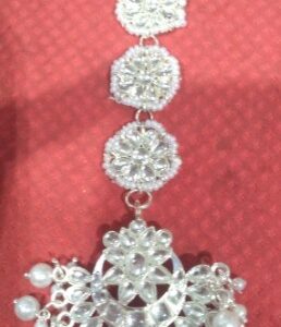 Private Label fancy trending earring matha patti tiko