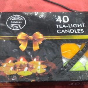 Long burning candles 40 tea light candles