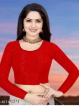 Private Label full hand lycra strechable blouse for women 32 s