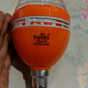 Tulsi Lamp Orange Body Multicolour Light Routing