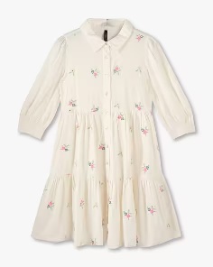 Rio Girls Girls Off White Dress 9 To 10 Y