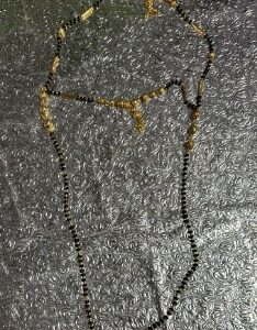 Private Label Women And Men Gold Black Beads Chain