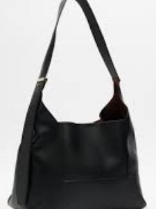 Private Label Women Sterling Lather Bag Black