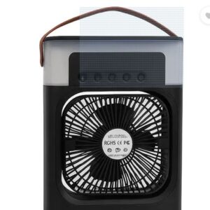 Private Label Casaquin Ac Mini Cooler Fan for Room Cooling Portable USB 3Mode Aroma Diffuser Function Cooling Fan All in one Cooler