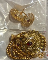 Private Label Women Best Golden Colour Fancy Earing Set