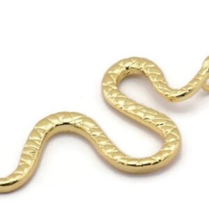 Private Label Women And Men Emerald Zircon Eyed Snake Chain Gold Colour