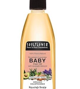 Soulflower Rosemary Baby Hair Oil for Hair Growth Pure Natural Organic 225ml