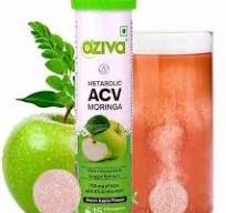 OZiva ACV Moringa Green AppleTo Control Cravings Apple Cider Vinegar 15 pcs