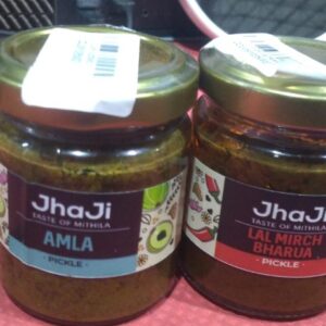 Jhaji lal mirchi bharua pickel amla pickel teste of mithila 100 g