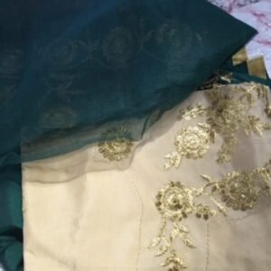 Private Label Unstitched suits KIDS GREEN