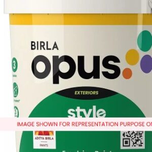 Birla Opus Style Power Bright 975ml White Emulsion Paint for Exterior