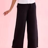 Soft Colours Womens pocket Palazzo Black 30 Size