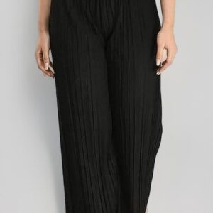 Private Label Zarmin Regular Fit Ankle Length Elastic Waist Casual Bottom Black