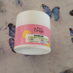 Pure Origin Korean Vitamin C Moisturizer 24Hour Moisturization Light and Nonsticky Brightens and Evens Skin 100g