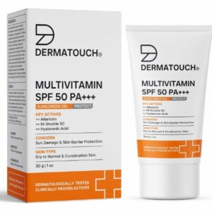 DERMATOUCH Multivitamin Spf 50 Pa Sunscreen Gel For All Skin Types 30GM