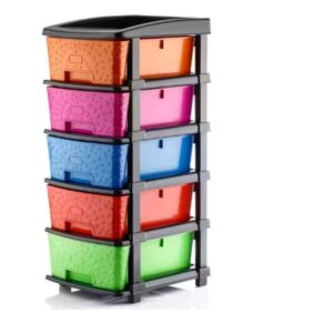 Private Label 5 Layer Stone Multipurpose Plastic Trolley