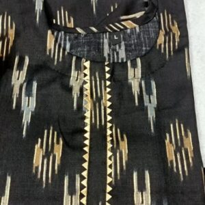 Private Label Women Cotton kurti Size L Black