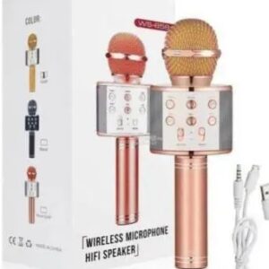 Private Label Wireless Handheld Bluetooth Mic with Speaker Audio Recording